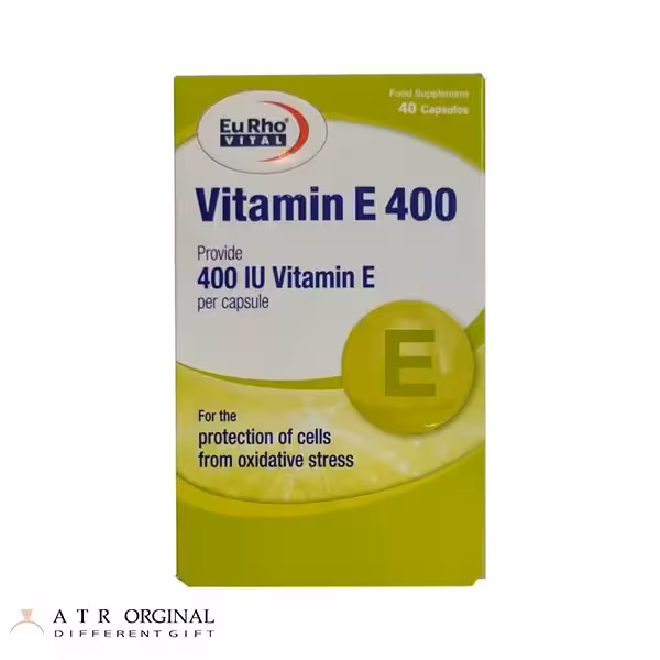 کپسول ویتامین E 400 سافت ژل یوروویتال بسته 40 عددی