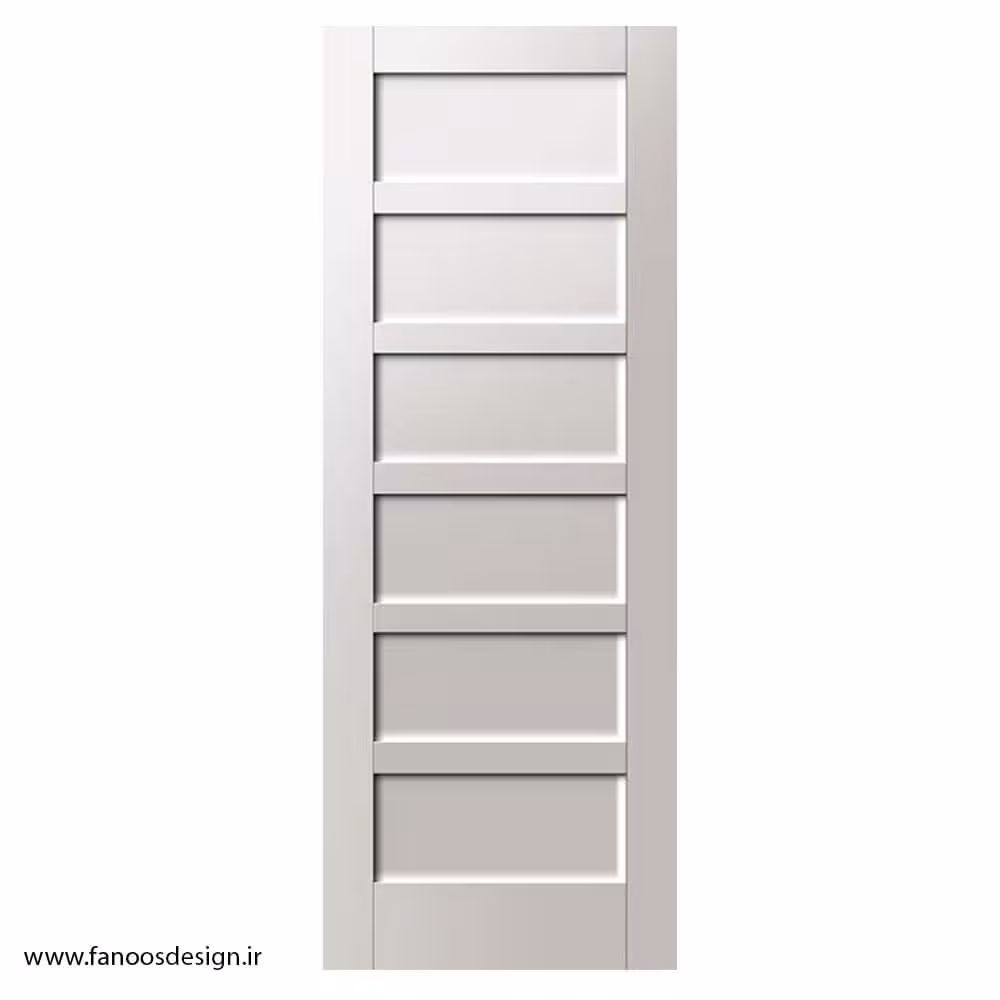 درب سفید قاب‌دار اتاق خواب کد 1342