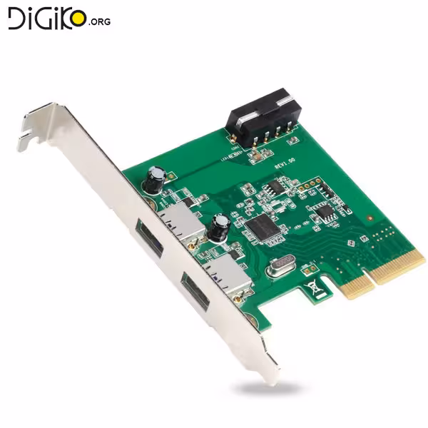 کارت USB3.0 اینترنال 2 پورت با چیپست اسمدیا (مارک UNITEK)
