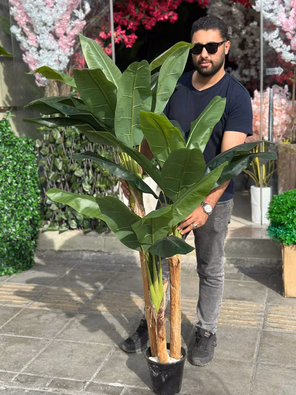 درختچه مصنوعی موز 150سانتی