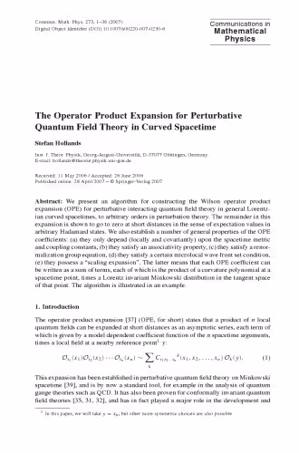 خرید و دانلود نسخه کامل کتاب Communications In Mathematical Physics - Volume 273