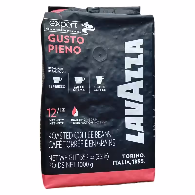 دانه قهوه لاوازا مدل گوستو پینو 1 کیلوگرم (Gusto Pieno)