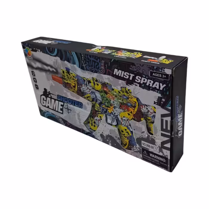 تفنگ بازی موزیکال گرافیکی دودزا کد 99809 خارجی 36