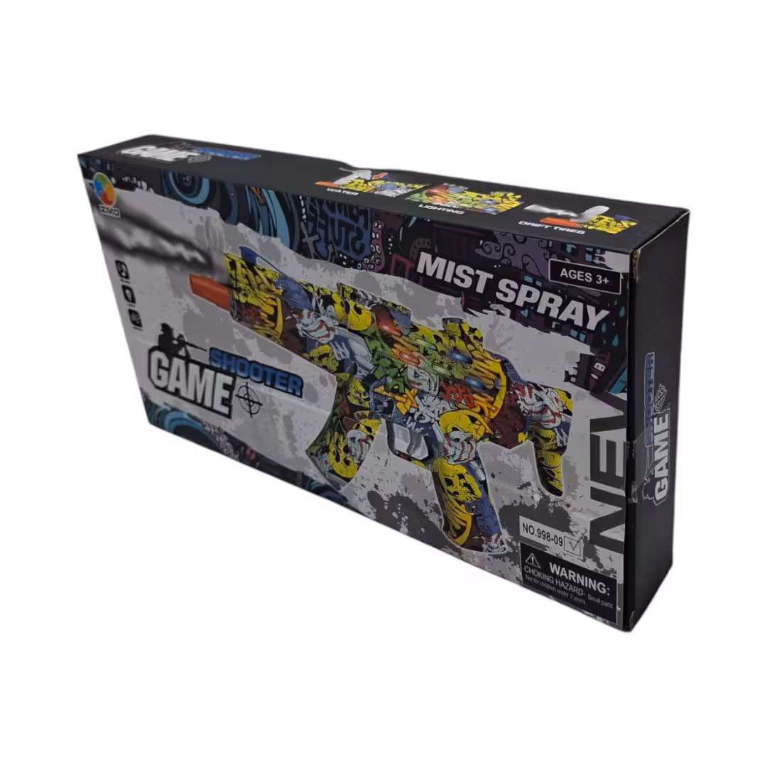 تفنگ بازی موزیکال گرافیکی دودزا کد 99809 خارجی 36