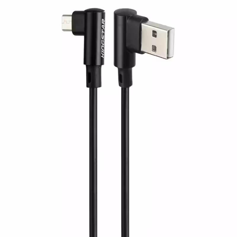 کابل میکرو یو اس بی KingStar K90A 2.1A 1.2m دو سر L ا KingStar K90 A 2.1A 1.2m MicroUSB cable - 69370644