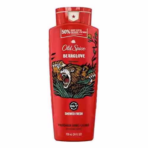 شامپو بدن مردانه کانادایی الد اسپایس Old Spice – Bearglove رایحه ماندگار کف غنی 709 میل