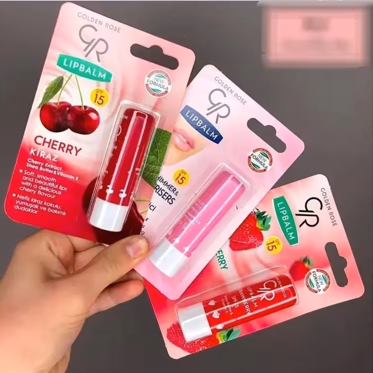 بالم لب میوه ای گلدن رز Golden Rose Lip Balm
