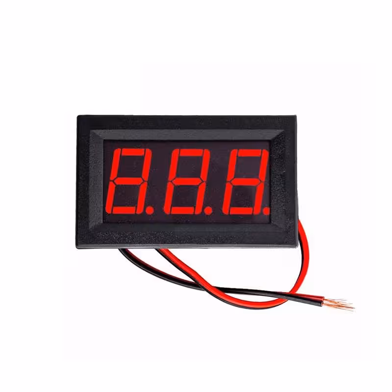 ماژول ولتمتر روپنلی سایز 0.56 اینچ 4.5 الی 30 ولت DC دو سیم