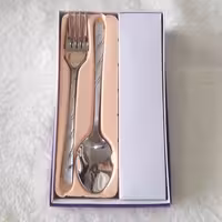 قاشق و چنگال یونیک اصل ضد اهن ربا مدل پیچک 