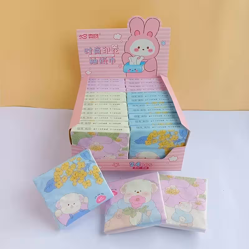 دستمال جیبی طرح پاپی