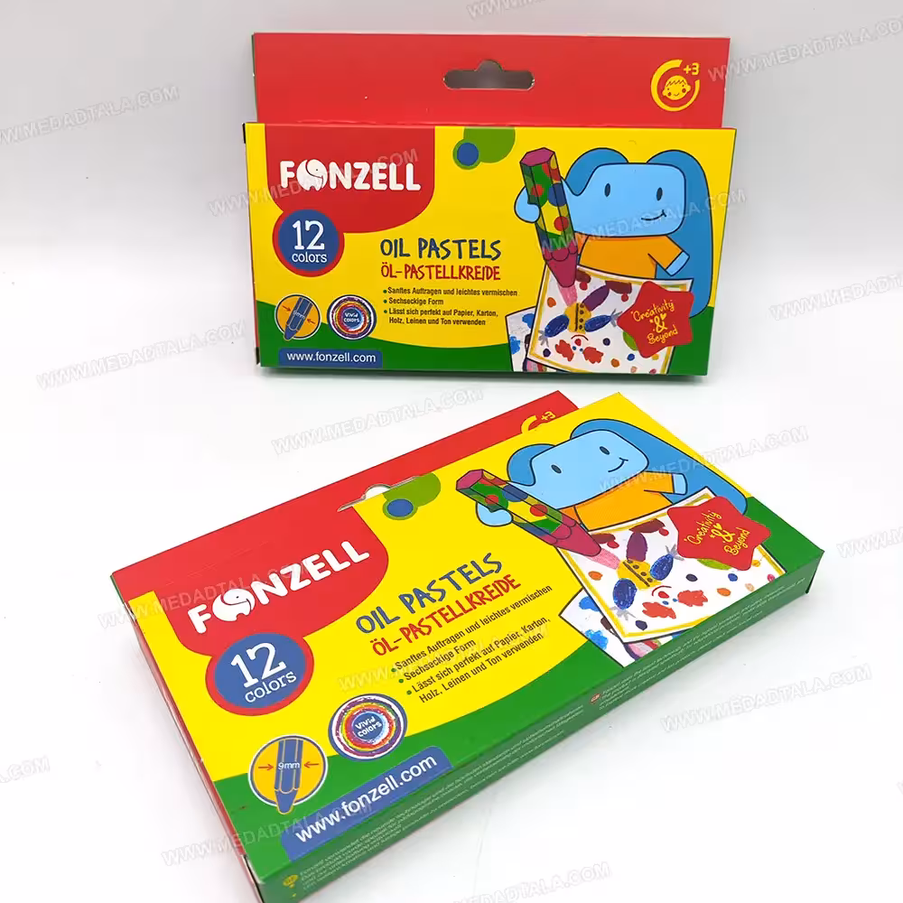 پاستل 12 رنگ مقوایی سری کودک فونزل FONZELL KIDS