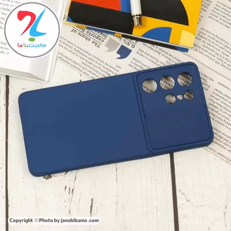 قاب سیلیکونی گوشی سامسونگ Samsung S21 Ultra مدل محافظ لنزدار - آبی سورمه ای