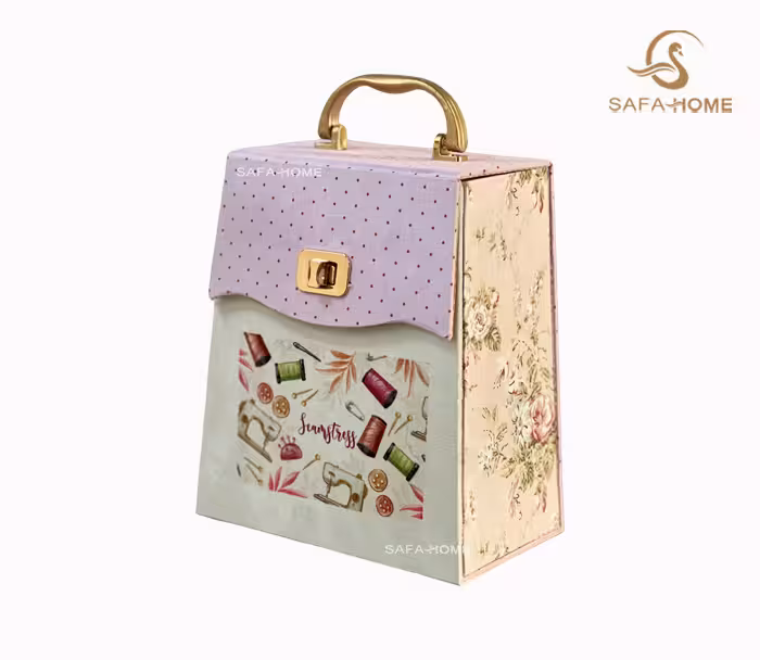جعبه و وسایل خیاطی مدل کیفی طرح دوک کد 30