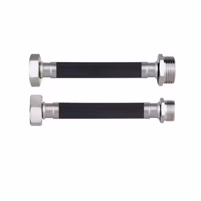 شلنگ گاز منجیددار پکیج یکسر مهره یکسر دنده 3/4 طول 80 سانتی متر IRAN