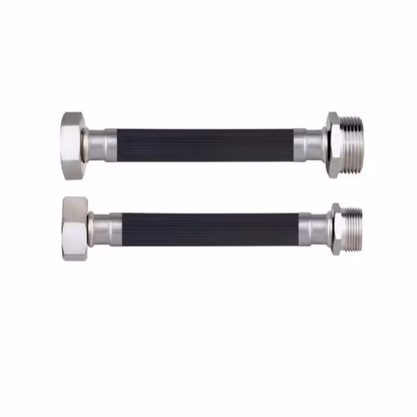 شلنگ گاز منجیددار پکیج یکسر مهره یکسر دنده 3/4 طول 80 سانتی متر IRAN