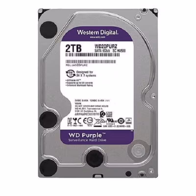 هارددیسک اینترنال وسترن دیجیتال Purple ظرفیت 2 ترابایت