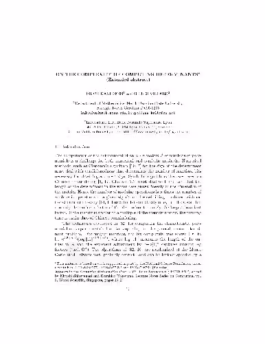 خرید و دانلود نسخه کامل کتاب Complexity of computing determinants 2001