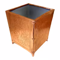 سطل مسی مدل گل