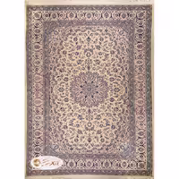 فرش پشم ماشینی کد T02 زمینه کرم