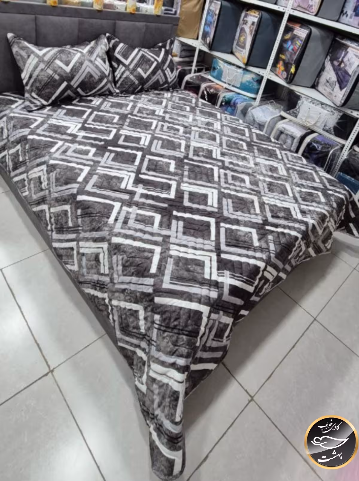 روتختی دورو دونفره پنبه دوزی برند پرلا