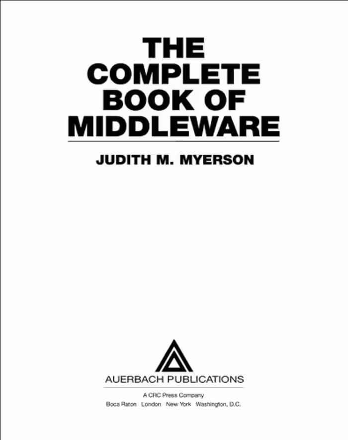 خرید و دانلود نسخه کامل کتاب The Complete Book of Middleware