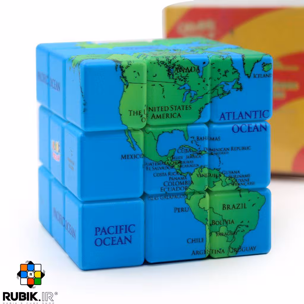 روبیک 3×3 کالوین پازل نقشه جهان استاندارد