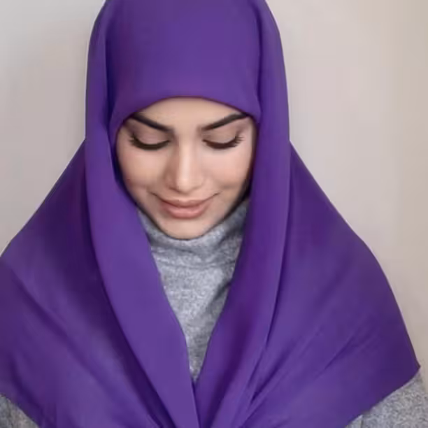 روسری حریر تک رنگ