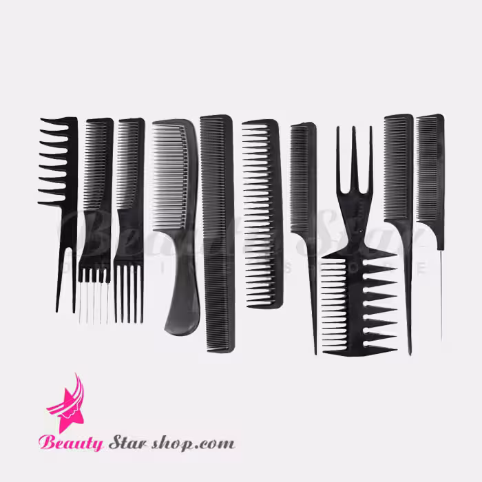 پک شانه 10 عددی آرایشگاهی