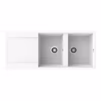 سینک گرانیتی توکار دولگن BS-G4604 سفید بیمکث