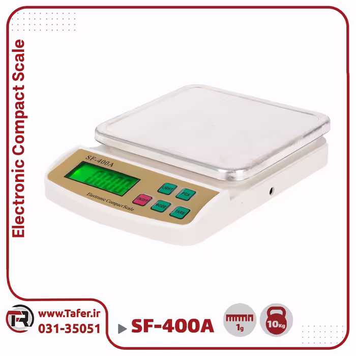 ترازوی آشپزخانه سینی استیل 10 کیلوگرم SF-400A