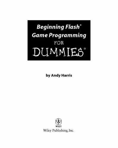 خرید و دانلود نسخه کامل کتاب Beginning Flash game programming for dummies