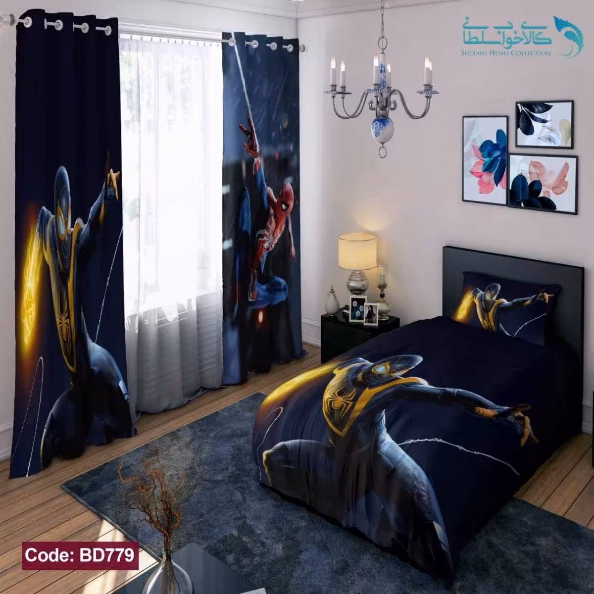 روتختی طرح مرد عنکبوتی یکنفره کد BD779