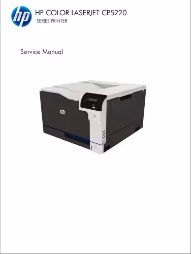 خرید و دانلود نسخه کامل کتاب HP Color LaserJet CP5220 Series Printer Service Manual