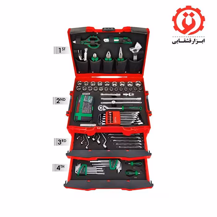 جعبه ابزار 4 طبقه 137 پارچه تاپ تول مدل GCZ-137A