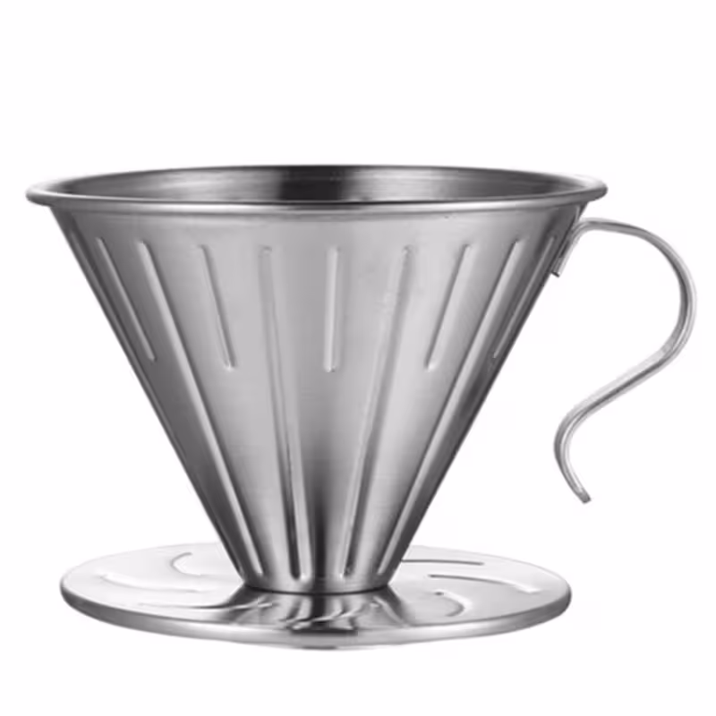 دریپر قهوه مدل V60 steel کد 4 | چاوه