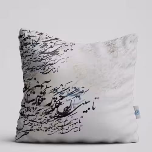 کوسن یا بالشت مخمل درجه یک با طرح دلخواه ست پرده یک رو چاپ