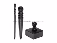 آرمیتاژ سه تکه پرداخت لبه چرم چوب آبنوس