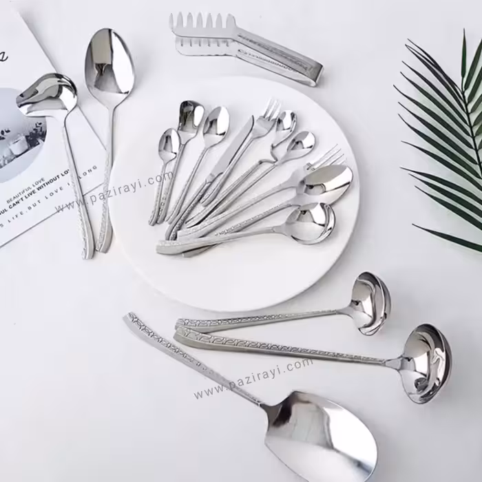 سرویس قاشق چنگال 144 پارچه یونیک مدل پرچمی