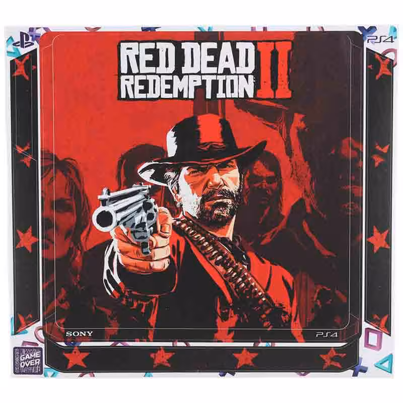 اسکین پلی استیشن 4 اسلیم طرح Red Dead Redemption 2 کد 5