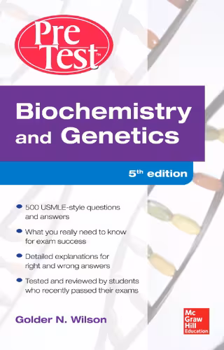 خرید و دانلود نسخه کامل کتاب Biochemistry and Genetics Pretest Self-Assessment and Review