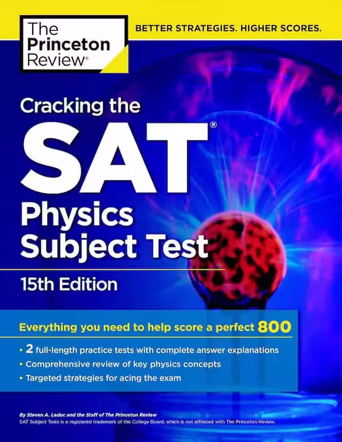کرکینگ در اس ای تی فیزیک سابجکت تست | کتاب انگلیسی Cracking the SAT Physics Subject Test 15th