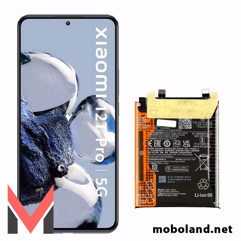 قیمت باتری اصلی شیائومی Xiaomi 12T Pro 5G مدل BM5J - موبولند