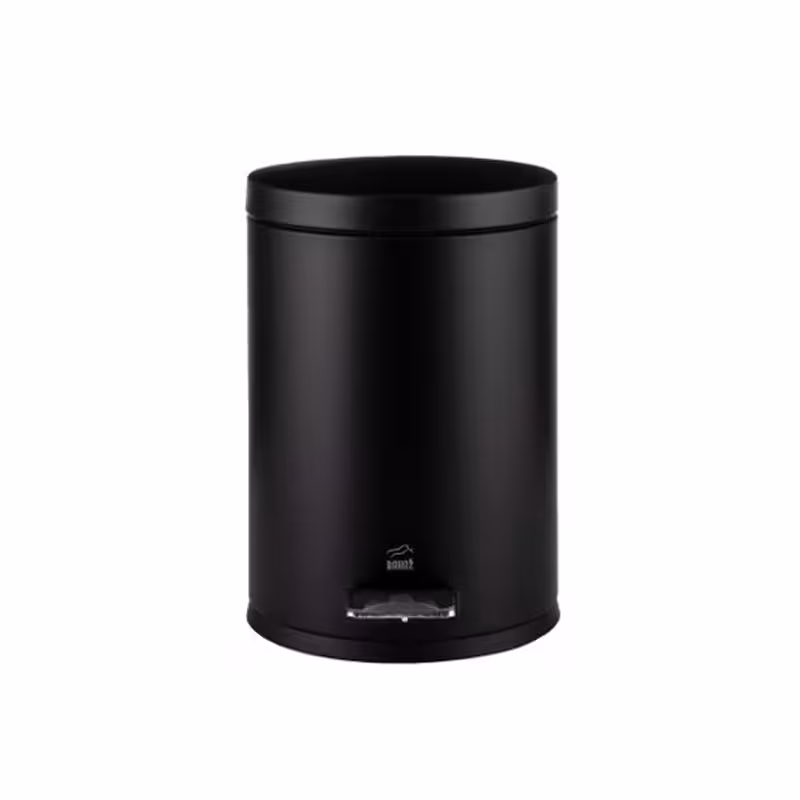 سطل زباله بهاز پدالدار 14 لیتری سایلنت مشکی