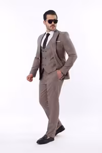 کت و شلوار با یقه صاف مردانه اورجینال ترک - 9394