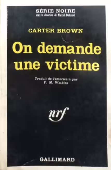 On demande une victime | Carter Brown
