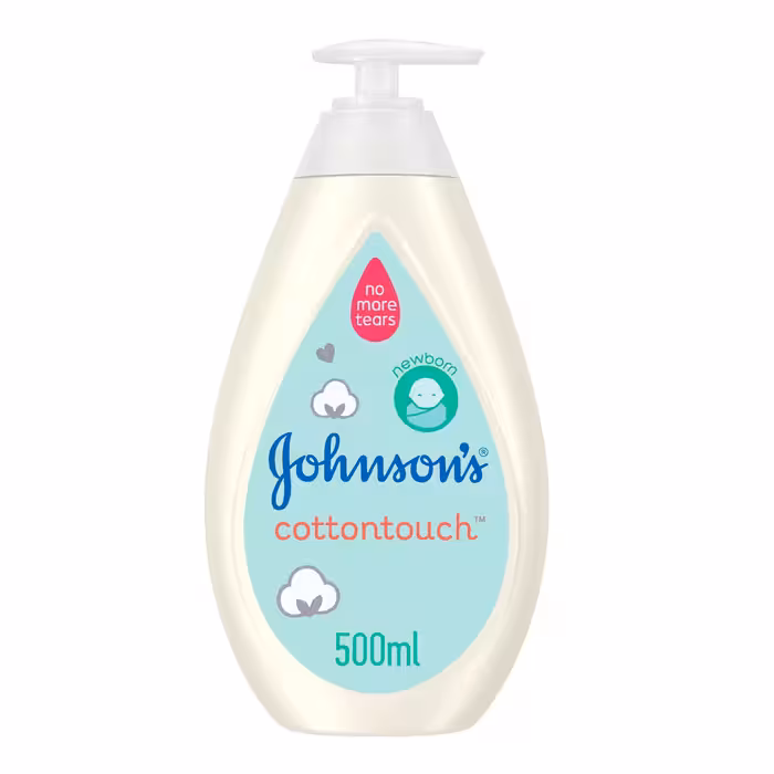 لوسیون صورت و بدن جانسون کاتن تاچ حجم 500 میل اورجینال