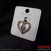آویز ژوپینگ مینیمال دخترانه مدل قلب و نگین ترند کد GNB161740W