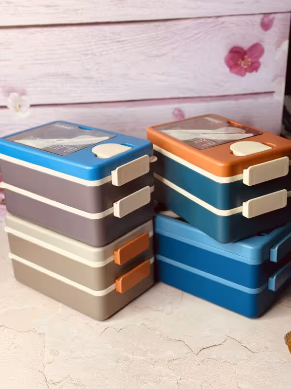 لانچ باکس دو طبقه حجم زیاد کد7858