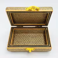 جعبه خاتم کاری مدل تمام خاتم تذهیب 10در14