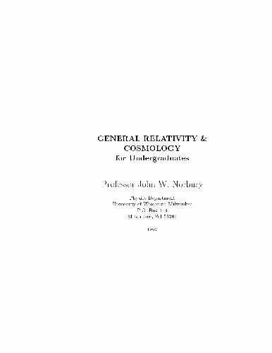 خرید و دانلود نسخه کامل کتاب General Relativity and Cosmology for Undergraduates